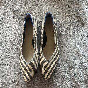 Rothy's Zimmer Zebra - Metallic Point